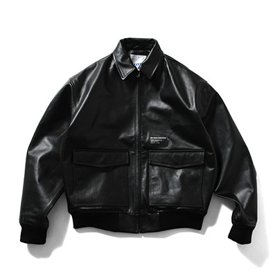 LFYT(エルエフワイティー)/ LEATHER EMBOSS JACKET -BLACK-
