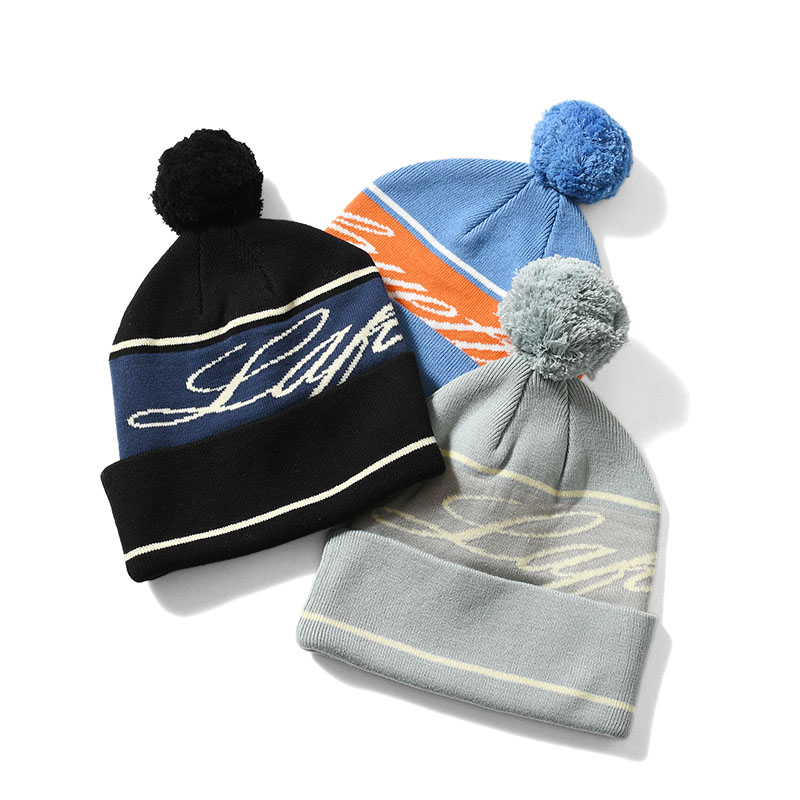 LFYT(エルエフワイティー)/ PLAYFIELD POM KNIT CAP -3.COLOR-