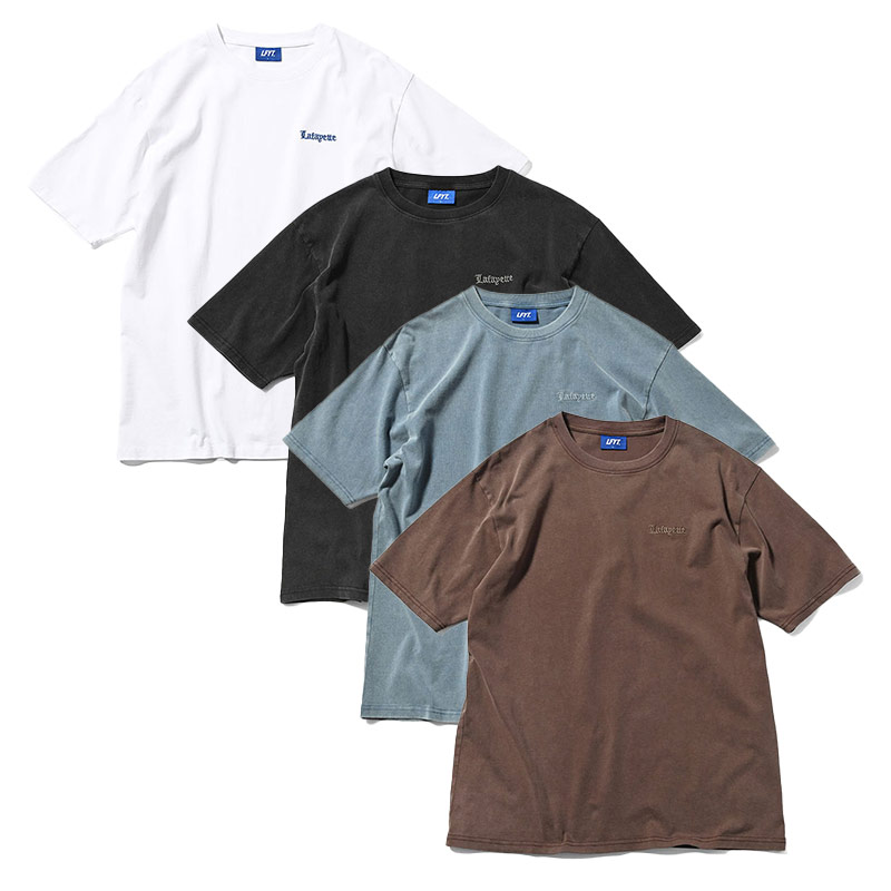 LFYT(エルエフワイティー)/ OLD ENGLISH LOGO PIGMENT DYED TEE -4.COLOR-