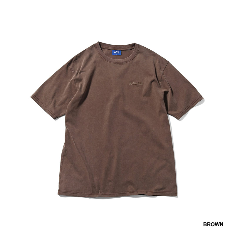 LFYT(エルエフワイティー)/ OLD ENGLISH LOGO PIGMENT DYED TEE -4.COLOR-