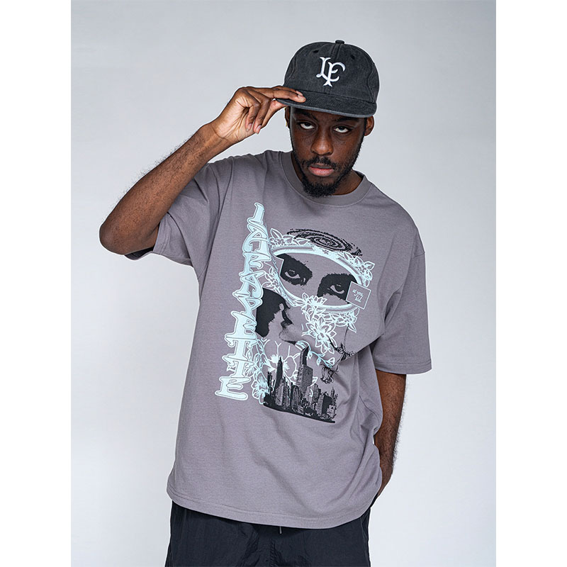 LFYT(エルエフワイティー)/ LOOK AROUND THE CITY TEE -2.COLOR-