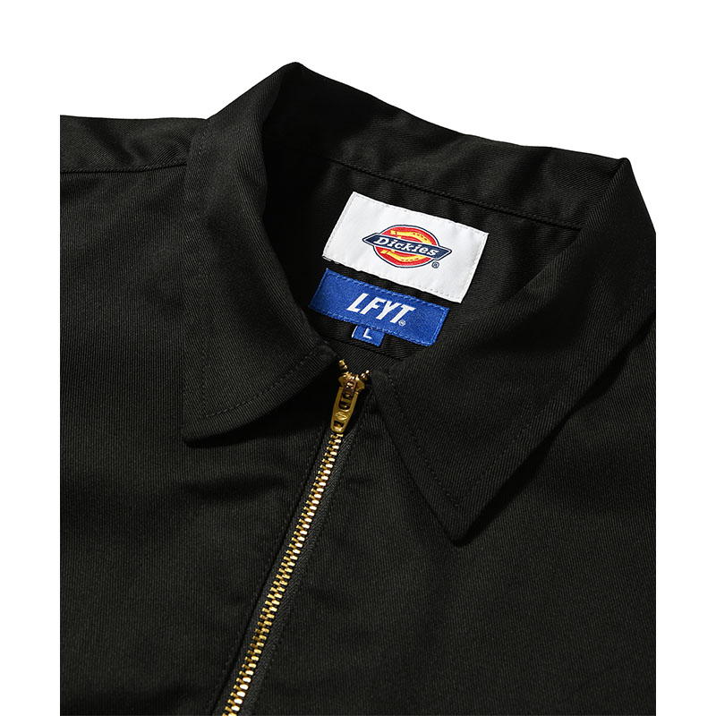 LFYT(エルエフワイティー)/ DICKIES × LFYT HALF ZIP WORK SHIRT -BLACK-