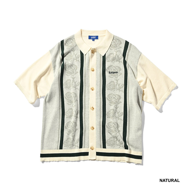 LFYT(エルエフワイティー)/ ROSE SUMMER KNIT SHIRT -2.COLOR-