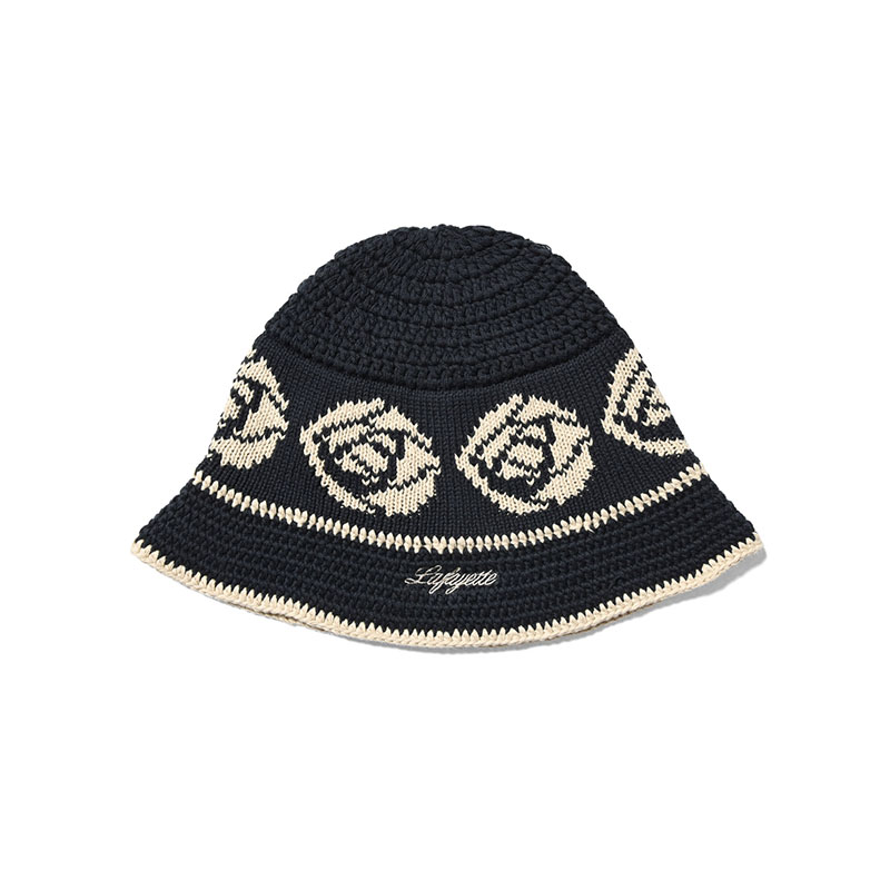 LFYT(エルエフワイティー)/ LFYT ROSE KNIT BUCKET HAT -3.COLOR-(NAVY)