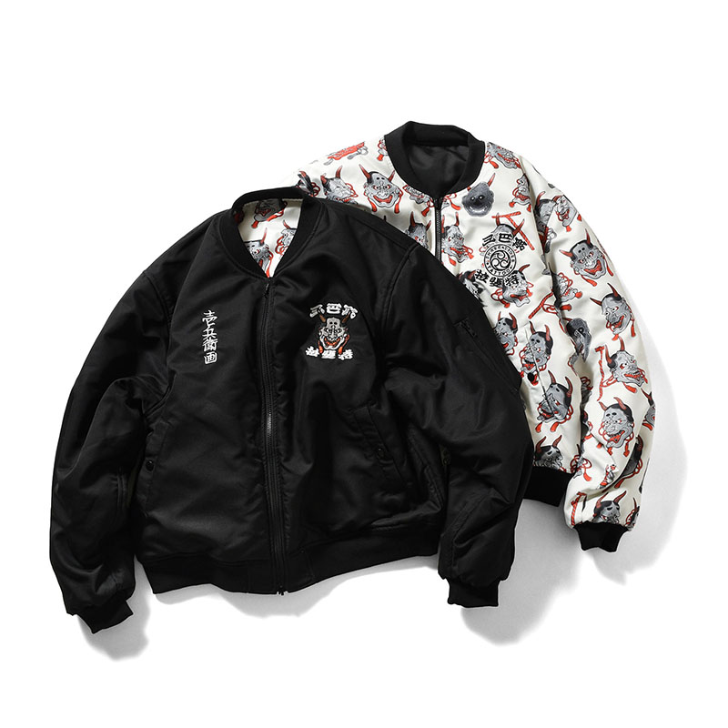 LFYT(エルエフワイティー)/ ICHIBAY HANNYA MA-1 JACKET -BLACK-
