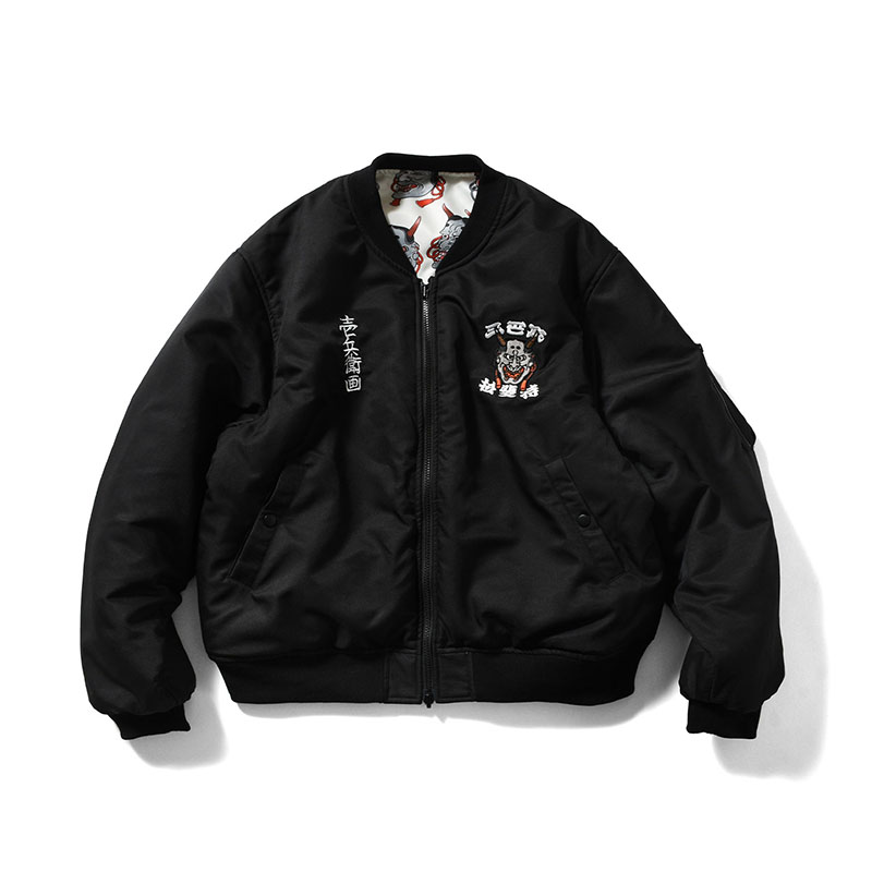 LFYT(エルエフワイティー)/ ICHIBAY HANNYA MA-1 JACKET -BLACK-