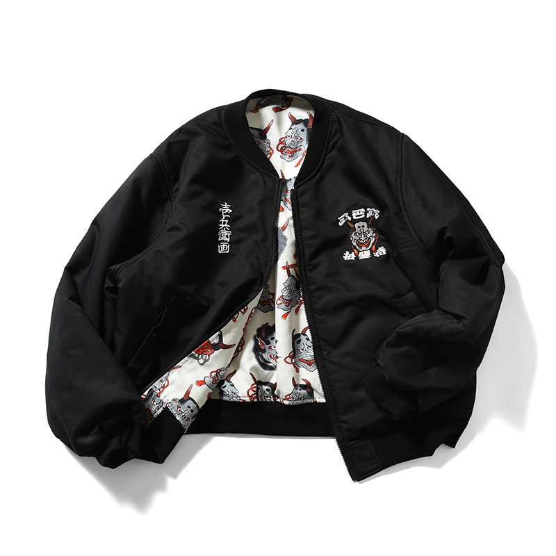 LFYT(エルエフワイティー)/ ICHIBAY HANNYA MA-1 JACKET -BLACK-