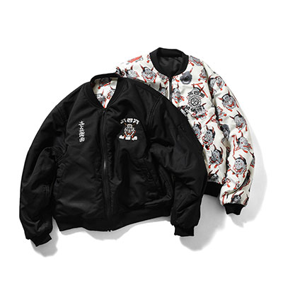 LFYT(エルエフワイティー)/ ICHIBAY HANNYA MA-1 JACKET -BLACK-