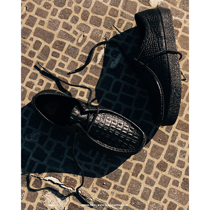 LAST RESORT AB（ラスト リゾート エービー）/ MOC LO BLACK CROC -BLACK-