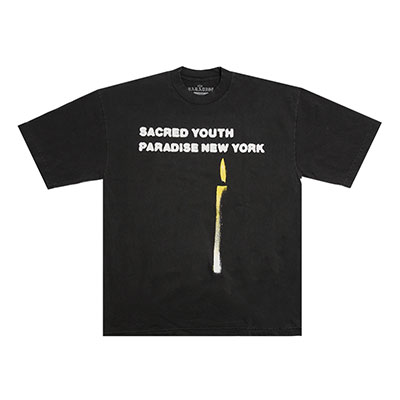 PARADISE NYC(パラダイス)/ SACRED YOUTHL SS TEE -BLACK-