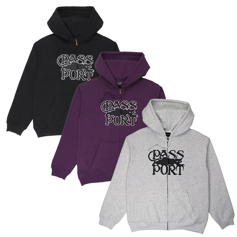 PASS PORT(パスポート)/ Slinkin’ Zip Hoodie -3.COLOR-