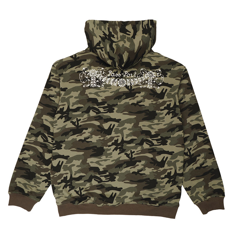 PASS PORT(パスポート)/ Kollaasi Zip Hoodie -CAMO-