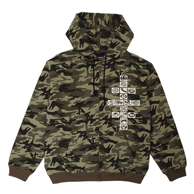 PASS PORT(パスポート)/ Kollaasi Zip Hoodie -CAMO-