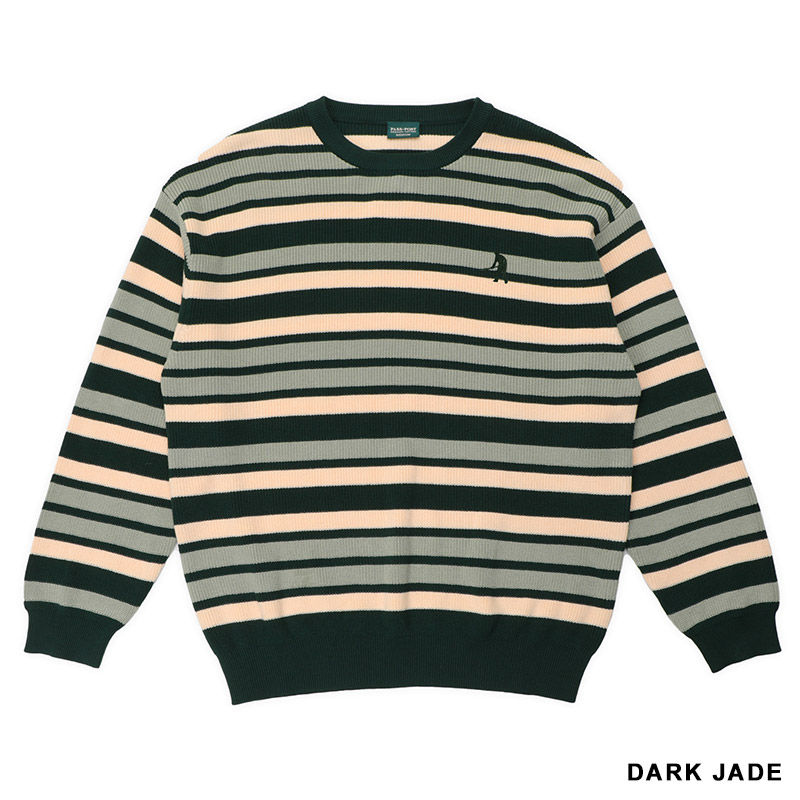 PASS PORT(パスポート)/ Striped Organic Knit Sweater -2.COLOR-