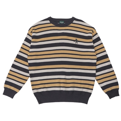 PASS PORT(パスポート)/ Striped Organic Knit Sweater -2.COLOR-