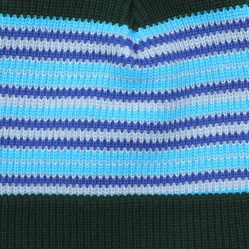 PASS PORT(パスポート)/ Striped Organic Knit Beanie -3.COLOR-