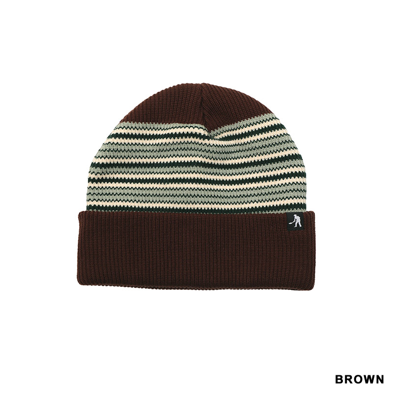 PASS PORT(パスポート)/ Striped Organic Knit Beanie -3.COLOR-