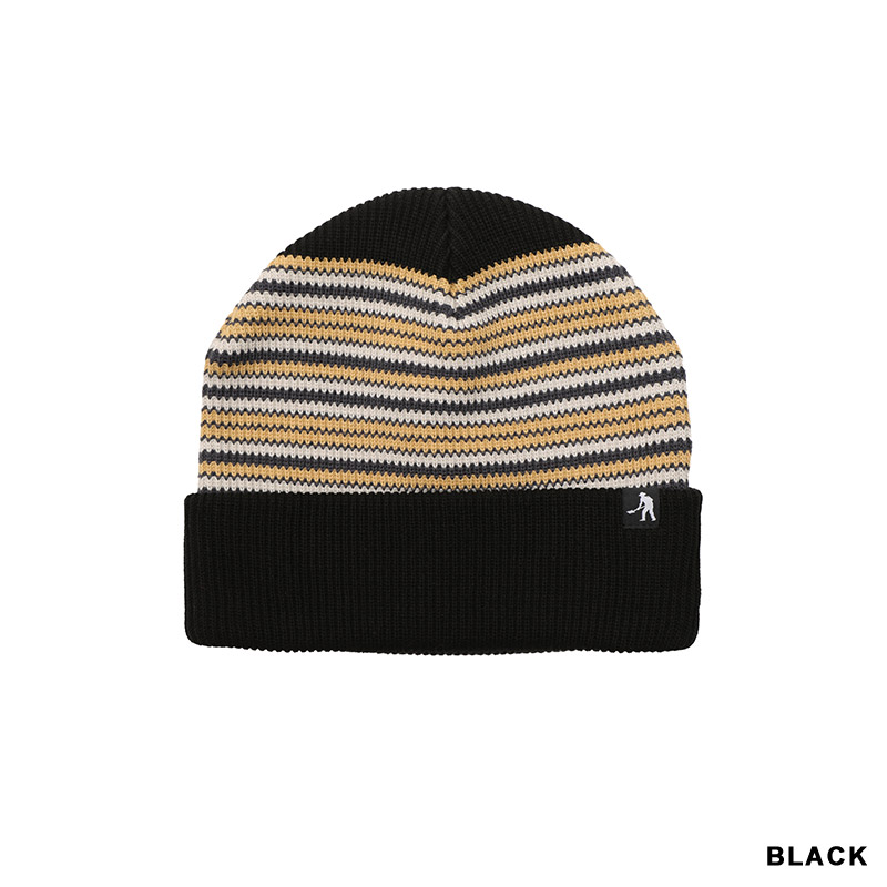 PASS PORT(パスポート)/ Striped Organic Knit Beanie -3.COLOR-