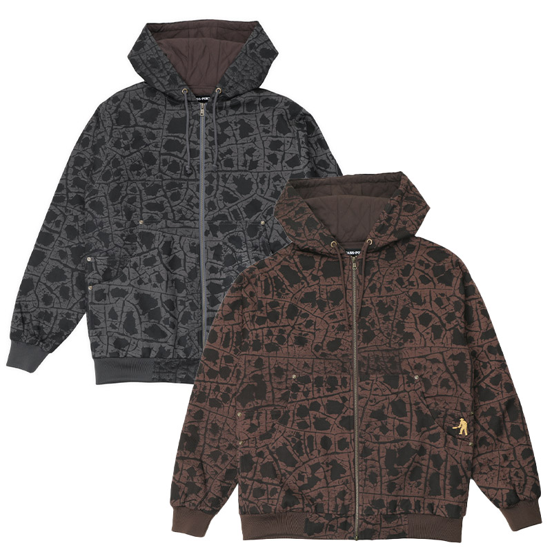 PASS PORT(パスポート)/ Weathered Diggers Club Zip Hoodie -2.COLOR-