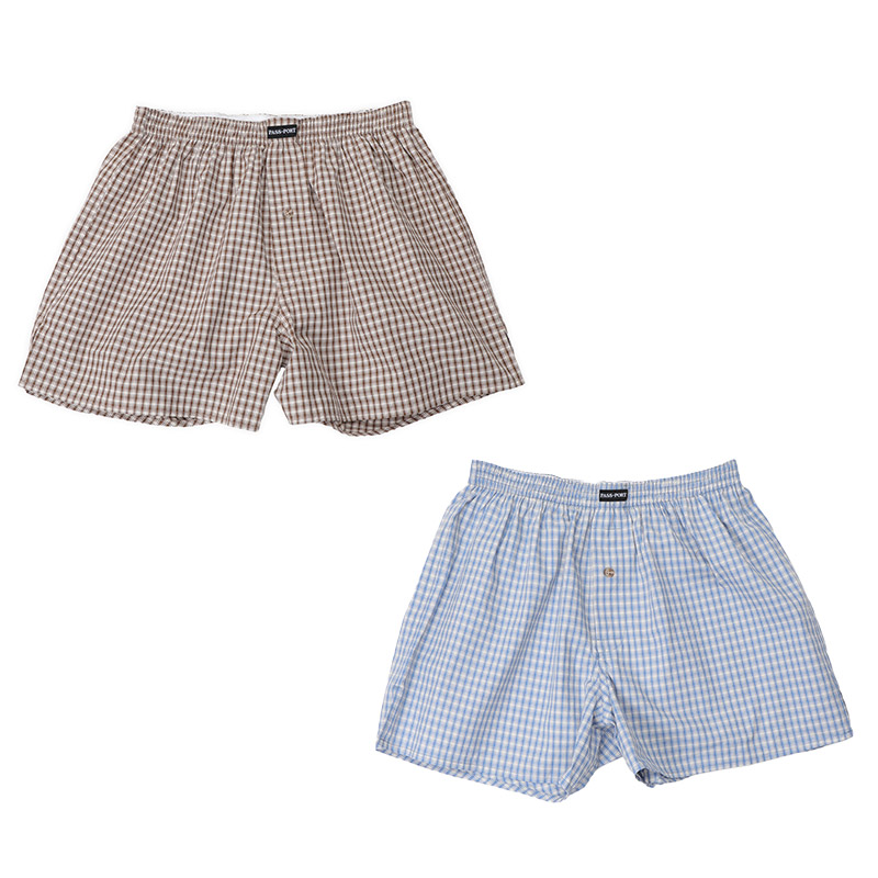 PASS PORT(パスポート)/ Workers Check Boxer Shorts -2COLOR-