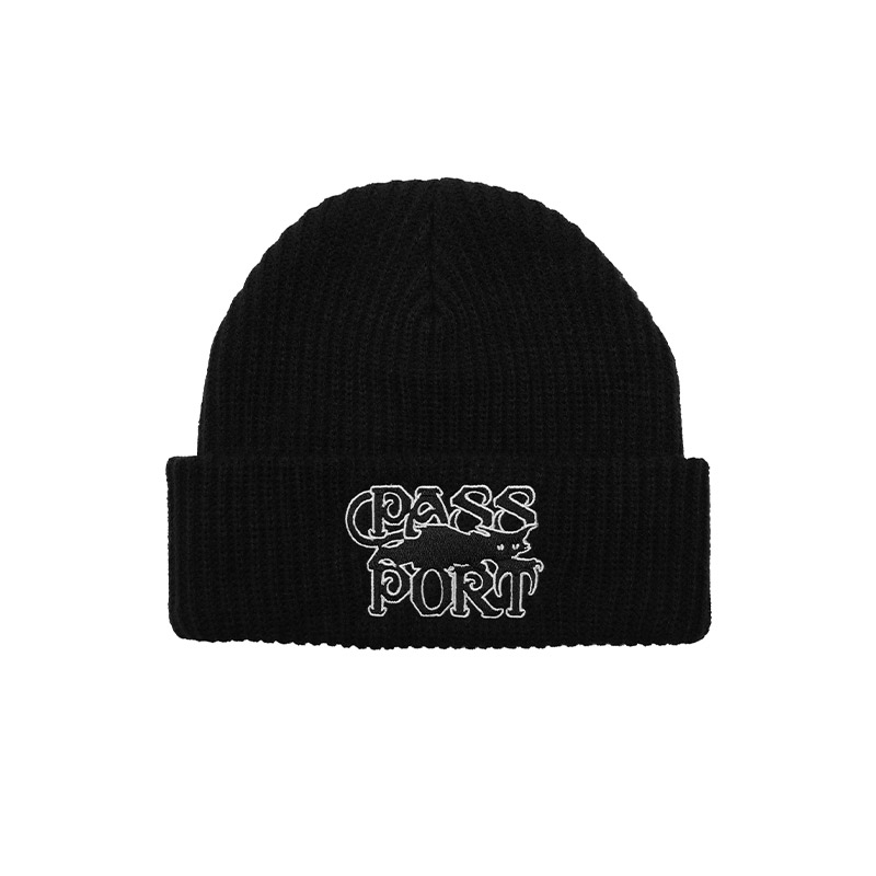 PASS PORT(パスポート)/ Slinkin' Beanie -BLACK-