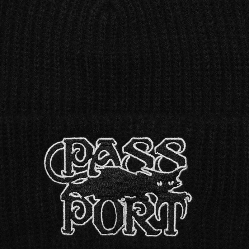 PASS PORT(パスポート)/ Slinkin' Beanie -BLACK-