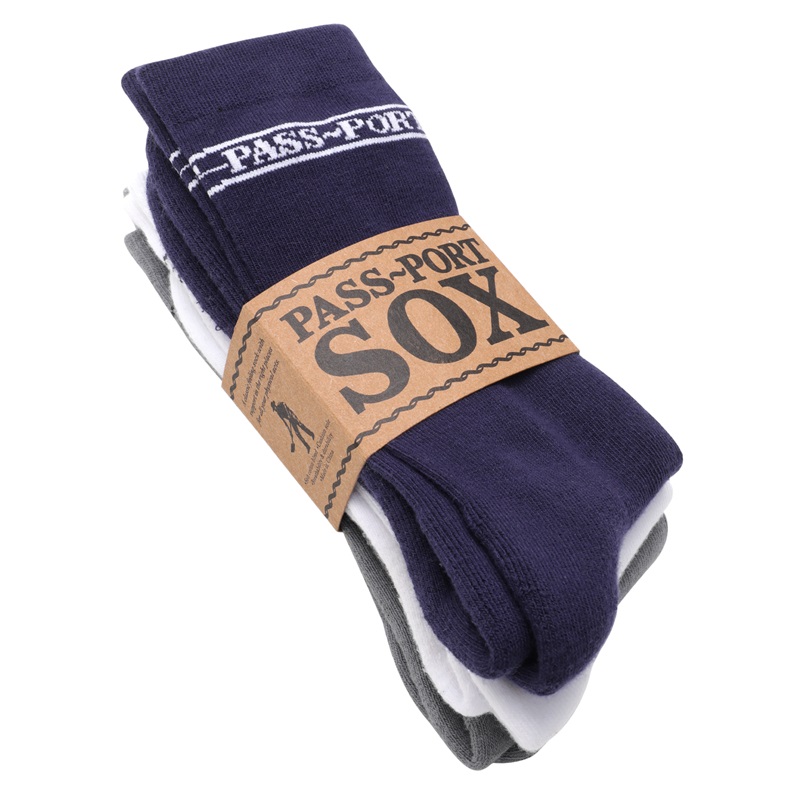 PASS PORT(パスポート)/ Hi Sox 3 Pack -4.COLOR-