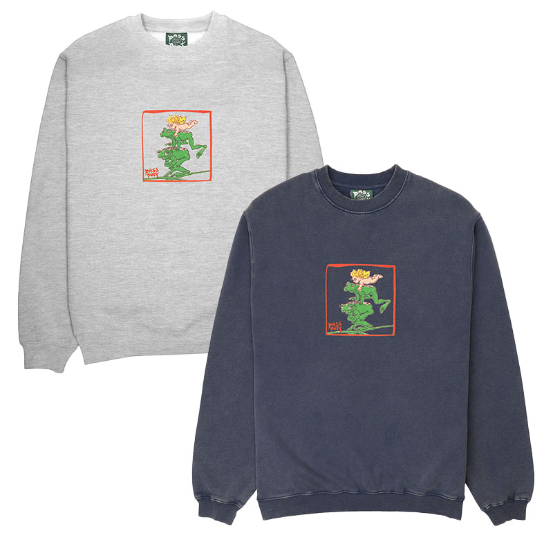PASS PORT(パスポート)/ LEAP FROG SWEATER -2.COLOR-
