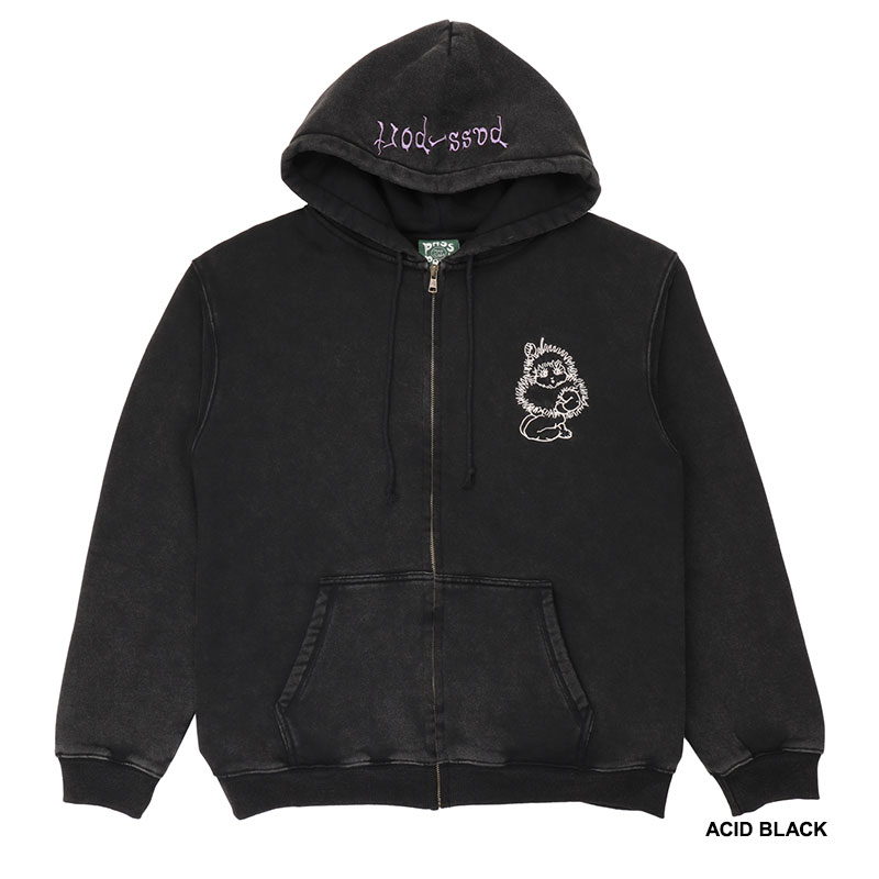 PASS PORT(パスポート)/ WEBBED BED ZIP HOODIE -2COLOR-