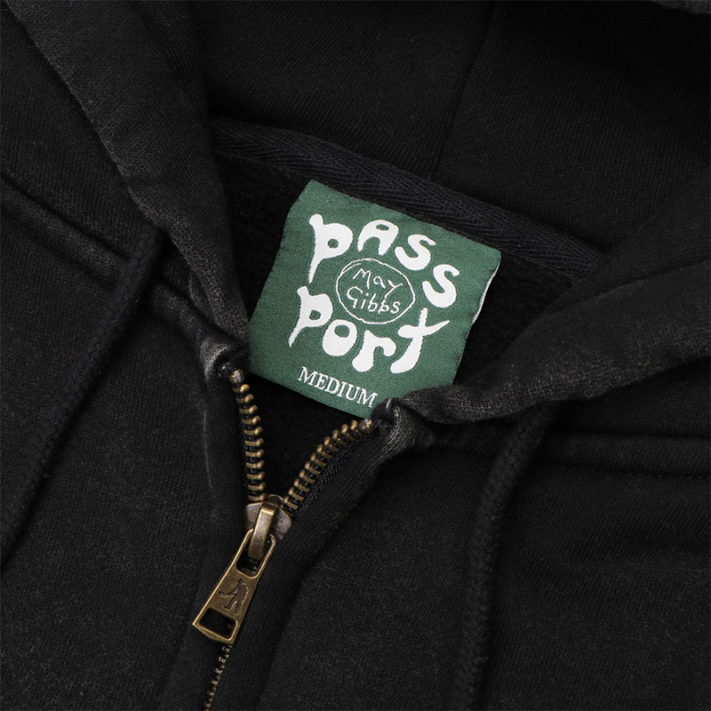 PASS PORT(パスポート)/ WEBBED BED ZIP HOODIE -2COLOR-