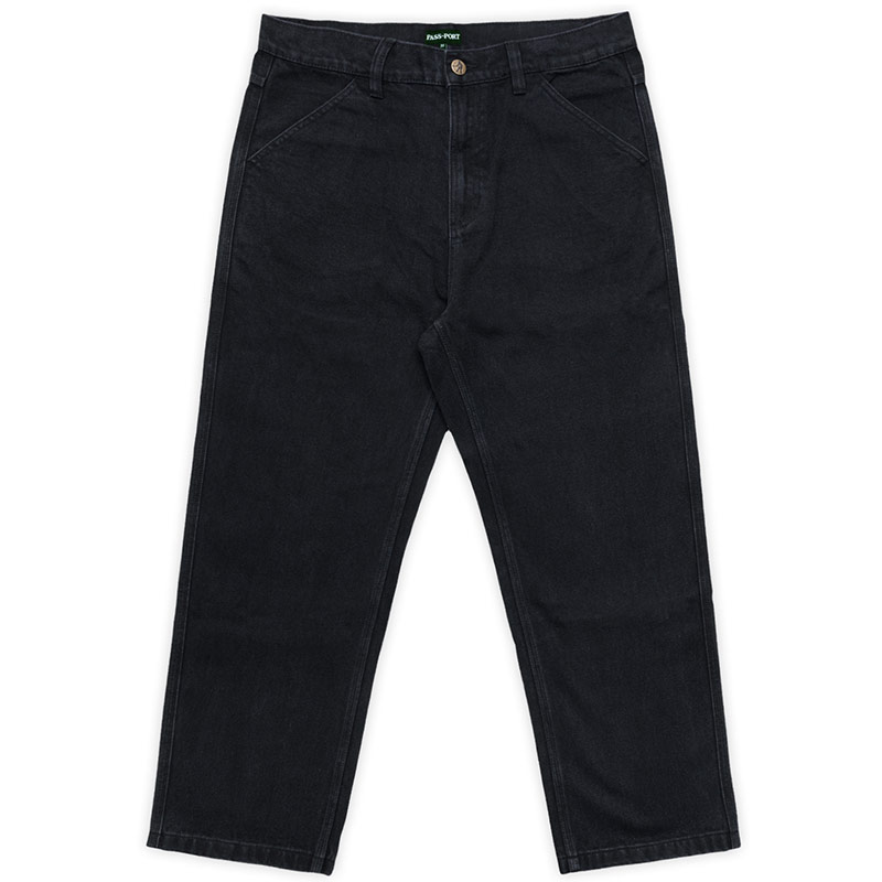 PASS PORT(パスポート)/ Recycled Cotton Workers Club Jean -W.BLACK-