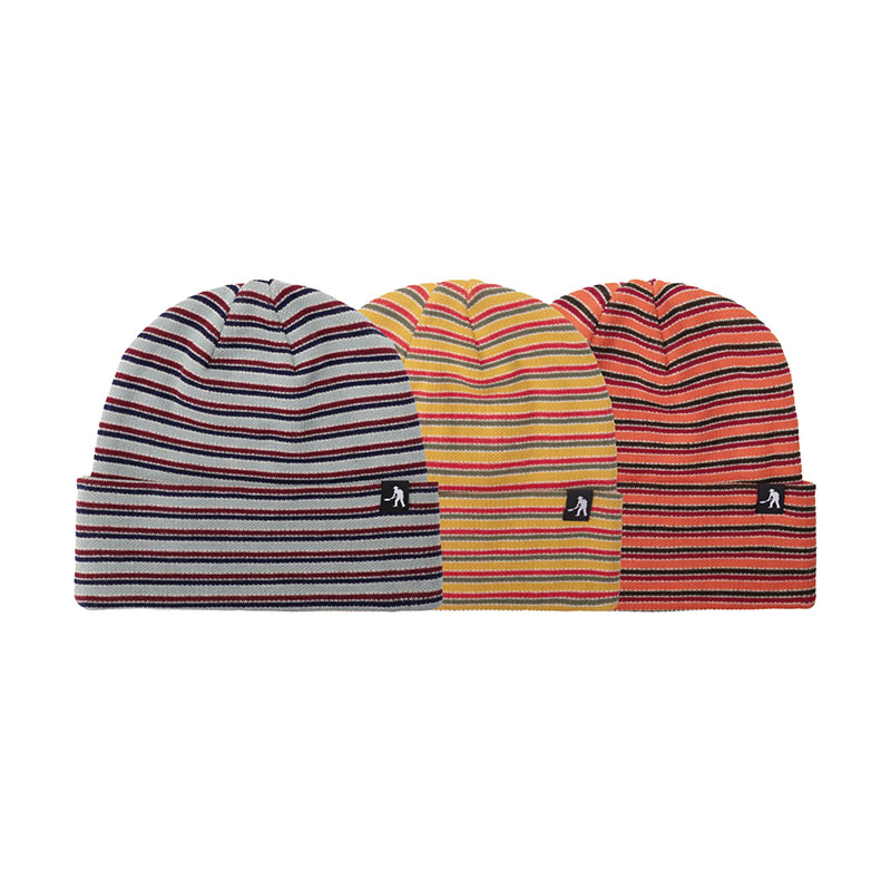 PASS PORT(パスポート)/ Organic Cotton Stripe Knit Beanie -3.COLOR-