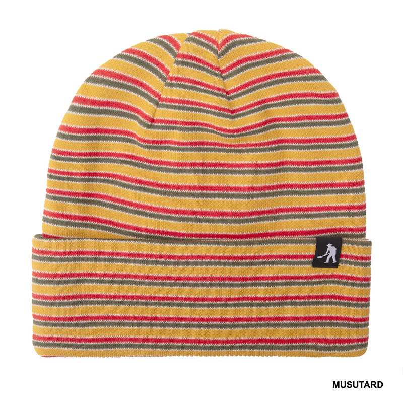 PASS PORT(パスポート)/ Organic Cotton Stripe Knit Beanie -3.COLOR-