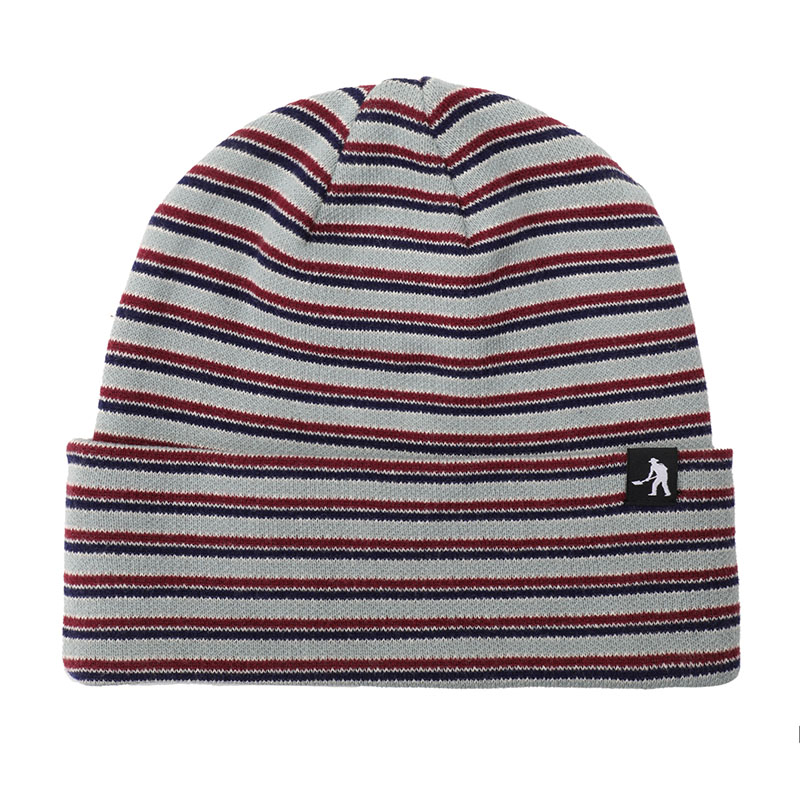 PASS PORT(パスポート)/ Organic Cotton Stripe Knit Beanie -3.COLOR-(LT.BLUE)