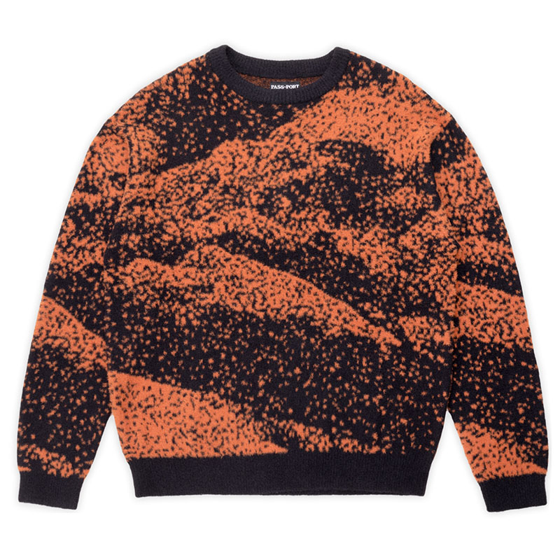 PASS PORT(パスポート)/ Cave~in Mohair Sweater -2.COLOR-(BLACK/ORANGE)