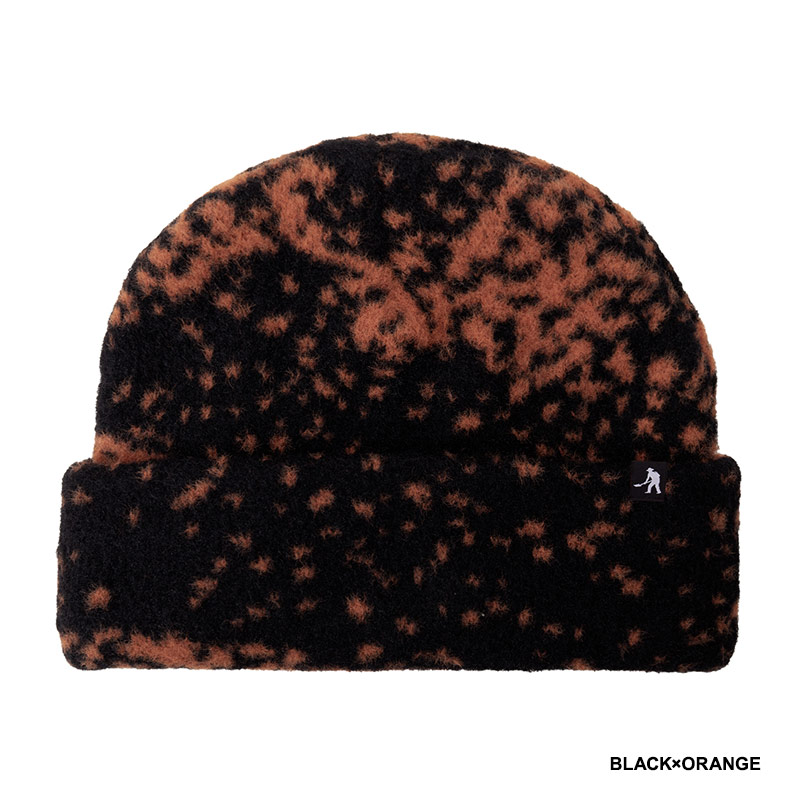 PASSPORT】ORGANIC COTTON STRIPE KNIT BEANIE black/green