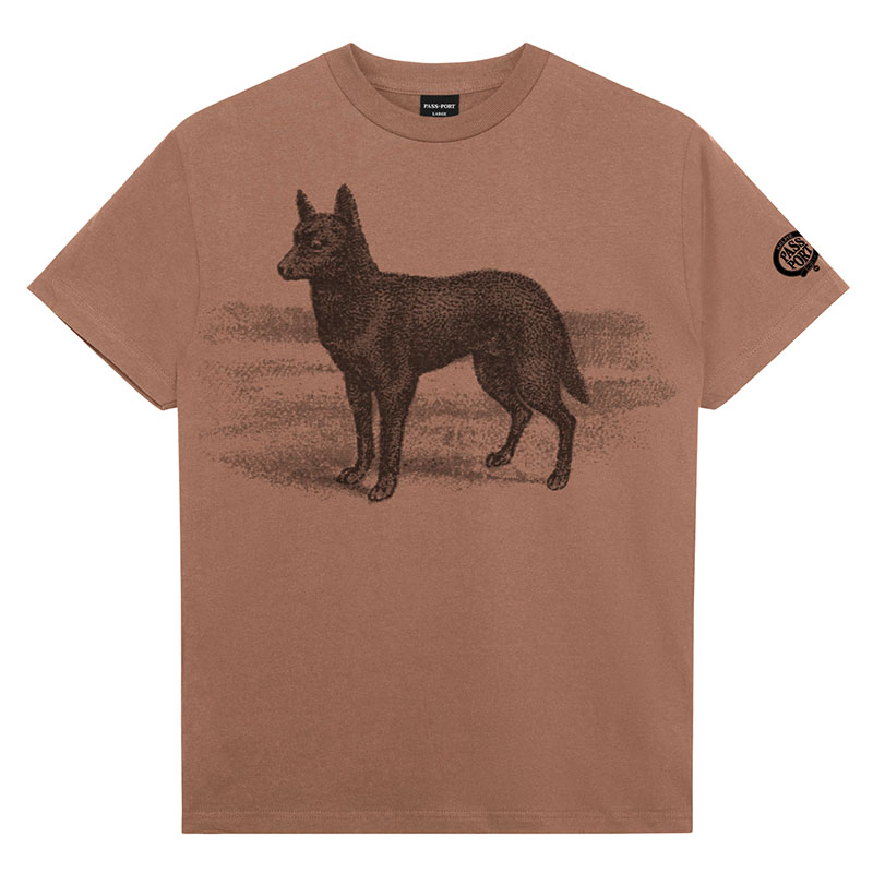 PASS PORT(パスポート)/ Kelpie Tee -2.COLOR-(BROWN)