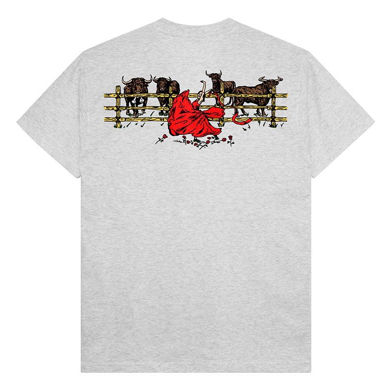 PASS PORT(パスポート)/ Red Flag Tee -2.COLOR-(ASH)