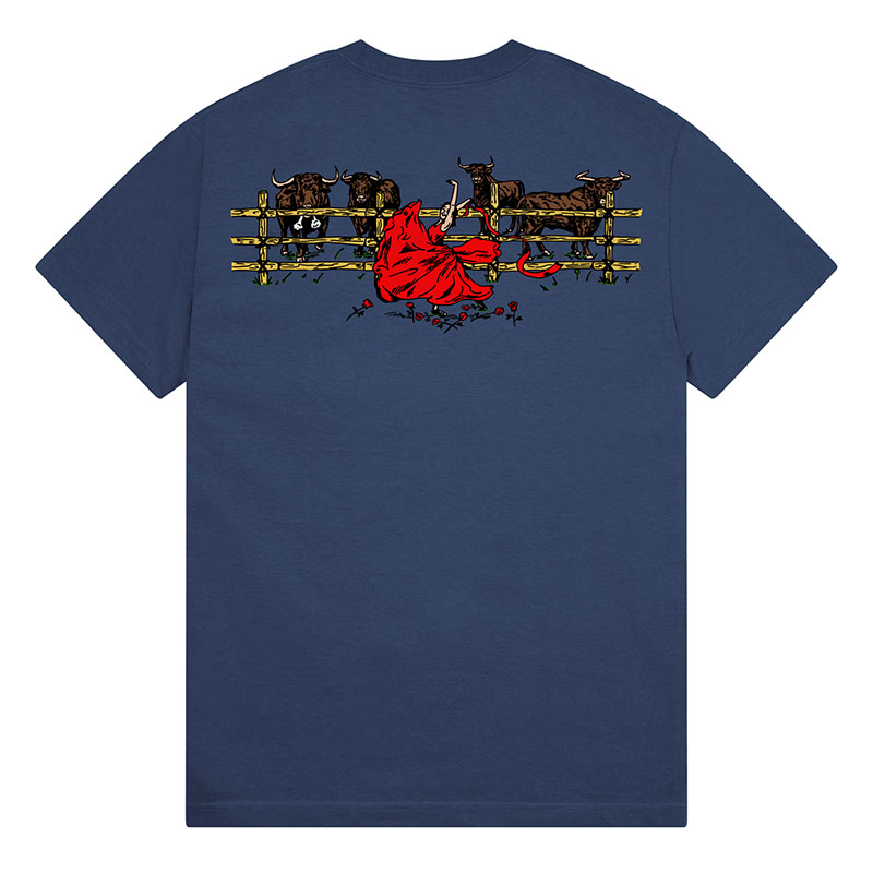 PASS PORT(パスポート)/ Red Flag Tee -2.COLOR-(BLUE)