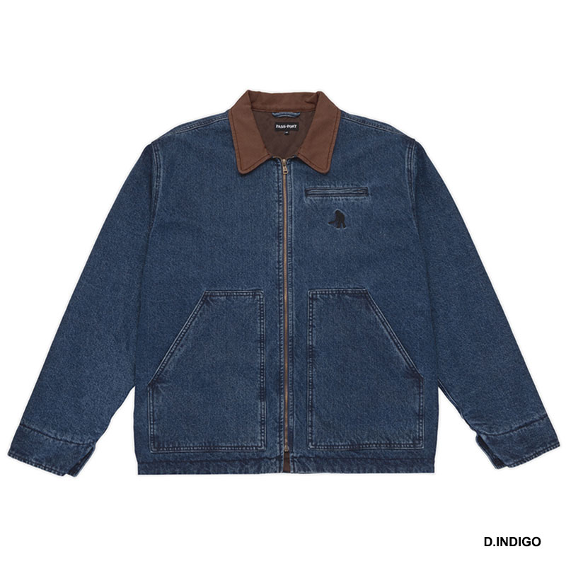 PASS PORT(パスポート)/ Recycled Denim Packers Jacket -2.COLOR-