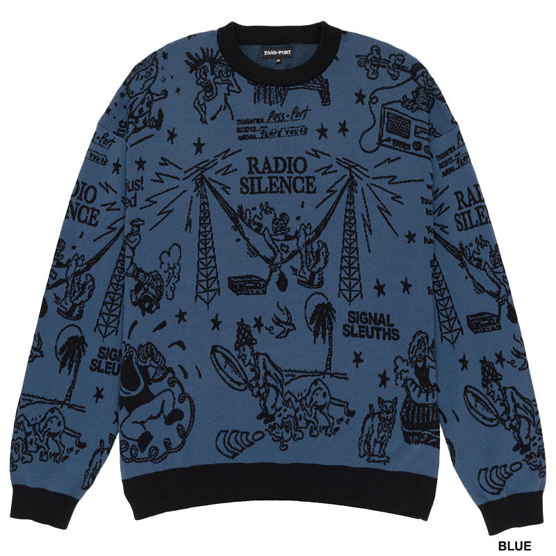 PASS PORT(パスポート)/ Eyeball Knit Sweater -2.COLOR-