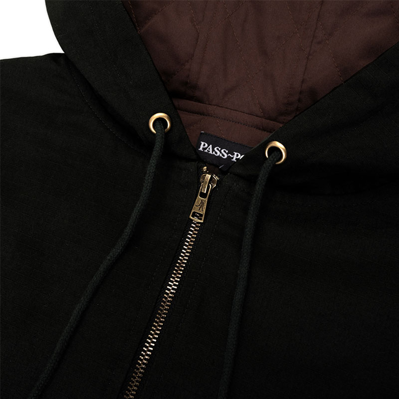 PASS PORT(パスポート)/ Ripstop Diggers Club Zip Hood -BLACK-