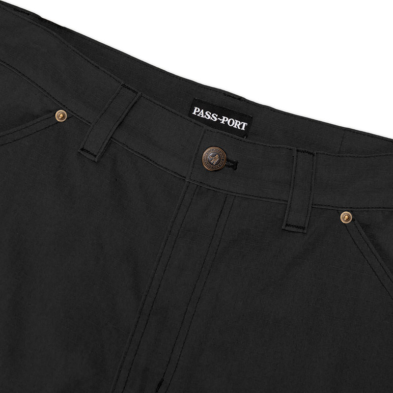 PASS PORT(パスポート)/ Ripstop Double Knee Diggers Club Pant -BLACK-