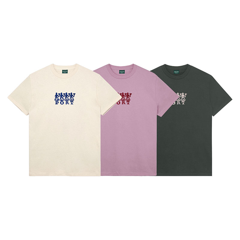 PASS PORT(パスポート)/ Flowers Organic Cotton Tee -3.COLOR-