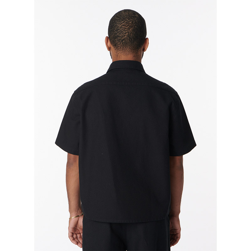 RASSVET(ラスベート)/ NO BULLYING SS ZIP SHIRT -BLACK-
