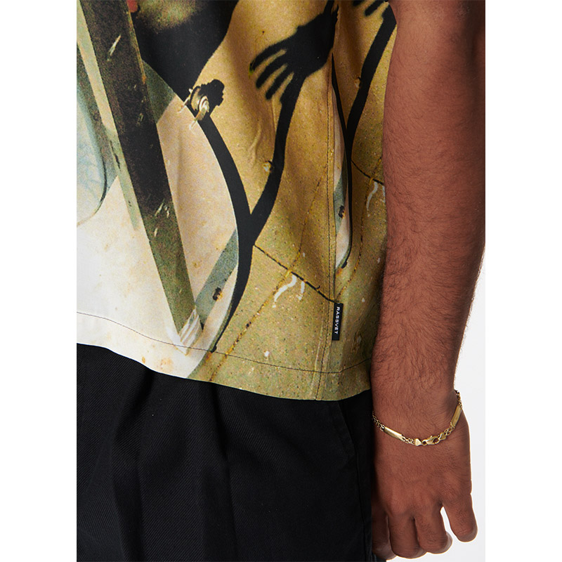 RASSVET(ラスベート)/ LA MELANCOLIA SHADOW SS SHIRT -MULTI-