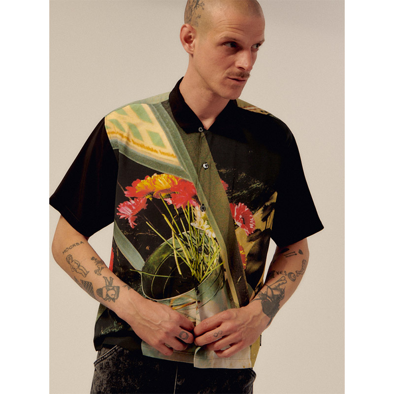 RASSVET(ラスベート)/ LA MELANCOLIA SHADOW SS SHIRT -MULTI-