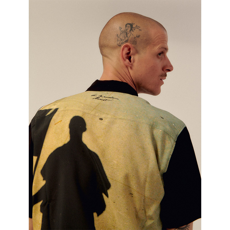 RASSVET(ラスベート)/ LA MELANCOLIA SHADOW SS SHIRT -MULTI-