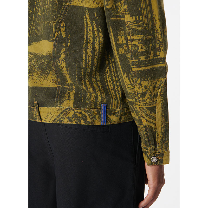 RASSVET(ラスベート)/ PRINTED CASTLE ZIP DENIM JACKET -MULTI-