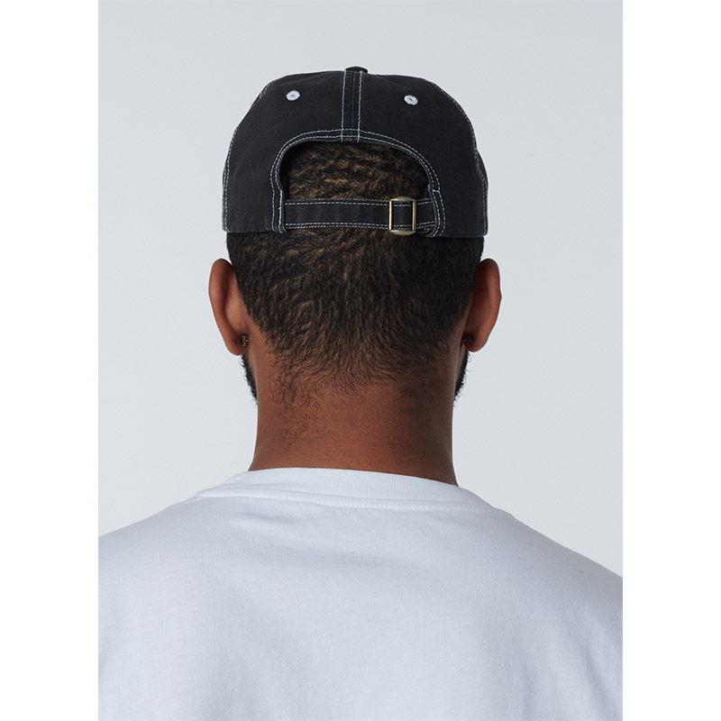 RASSVET(ラスベート)/ 6 PANEL CAP SAND BRUSHED TWILL WASHED -BLACK-